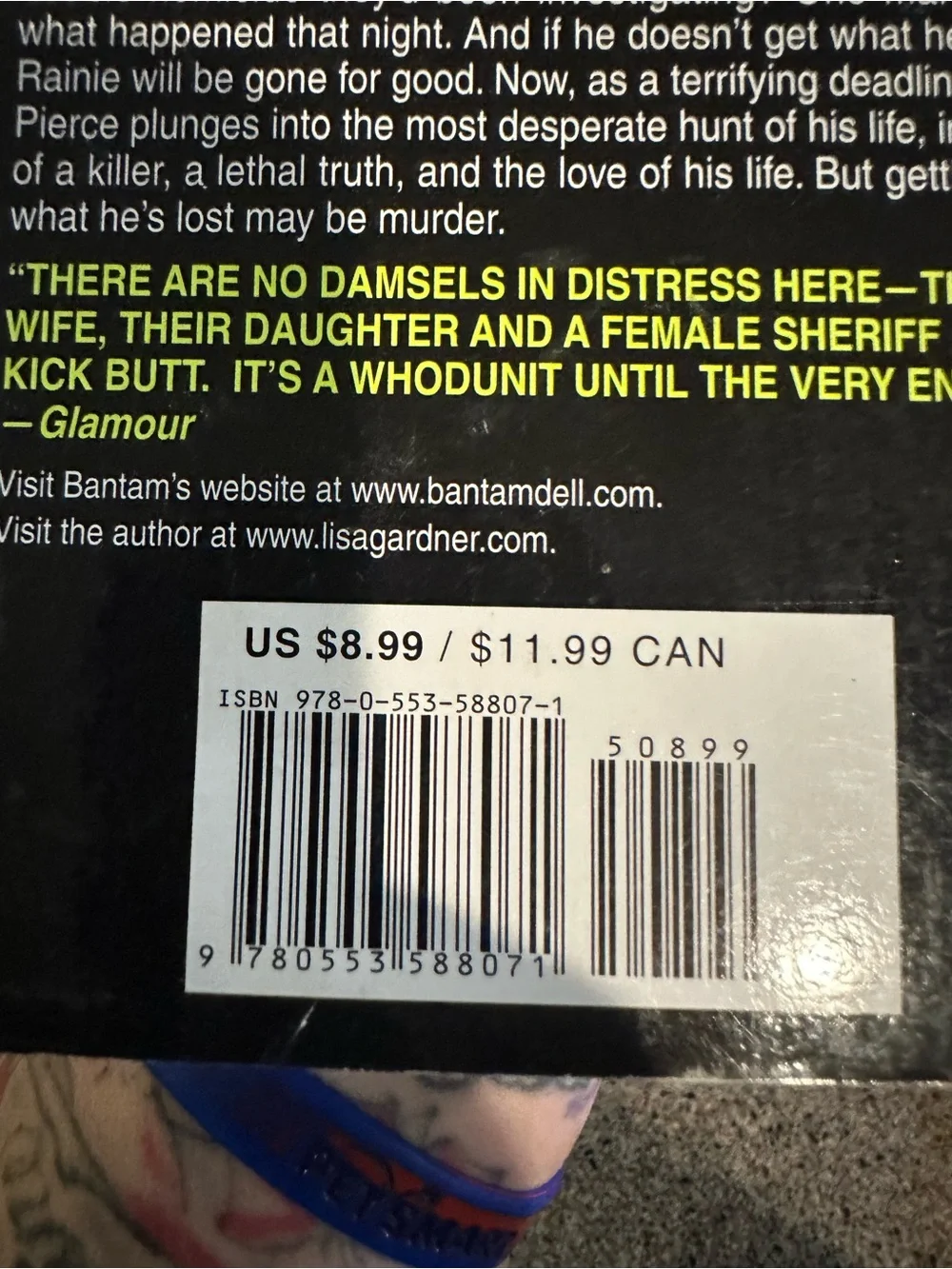 Gone - Thriller Paperback in Black and Yellow